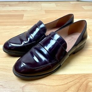 Madewell Elin Burgundy Leather Loafer